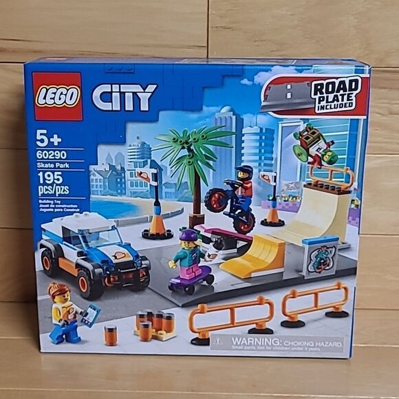 Lego City Skate Park Set 60290 Road Plate Skateboard Ramp - Picture 1 of 11